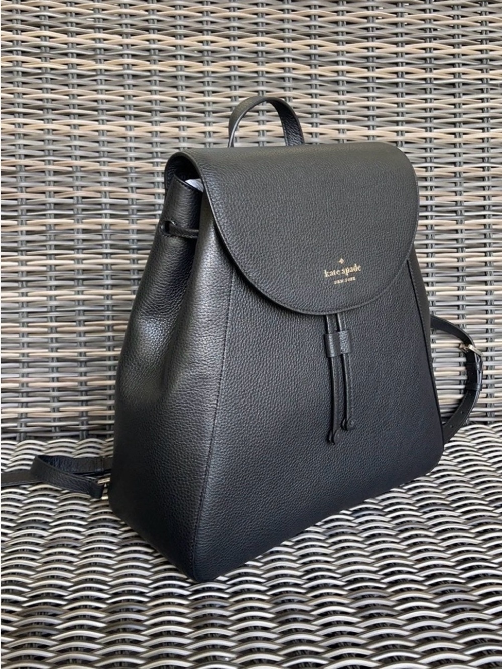 kate spade Black Pebbled Leather Backpack - USED ONCE - LIKE BRAND NEW